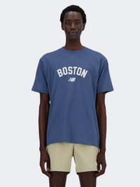 New Balance Heritage Graphic Men Lifestyle T-Shirt Vintage Indigo