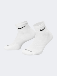 Nike Everyday Plus Cushioned 3 Pack Unisex Training Sock White/Black