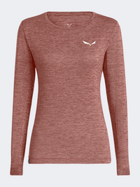 Salewa Puez Melange Dry Women Hiking Long Sleeve Desert Pink
