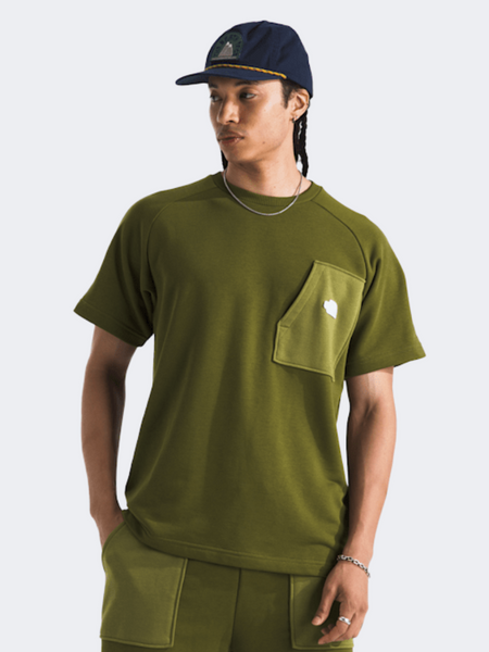 The North Face Terry Relaxed Men Lifestyle T-Shirt Forest Olive