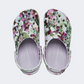 Crocs Classic Photoreal Floral Clog Unisex Lifestyle Slippers Mauve Mist