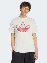 Adidas Trefoil Infill Men Originals T-Shirt Cloud White
