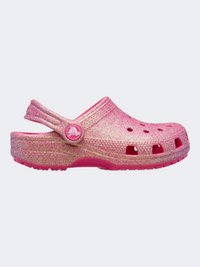 Crocs Classic Iridescent Glitter Kids Lifestyle Clog Dragon Fruit