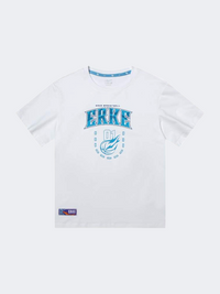 Erke Kids-Boys Basketball T-Shirt White