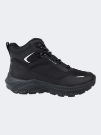 Oil & Gaz Water-Resistant Unisex Hiking Mid-Cut Hiking Shoes Black