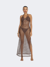 Blue Point Choco Lovers Women Beach Dress Brown