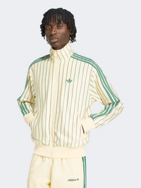 Adidas Firebird Pinstripes Track Top Men Originals Jacket Warm Vanilla