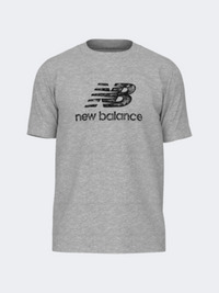 New Balance Sport Essential Stamp Logo Men Lifestyle T-Shirt Athletic Grey