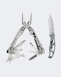 Gerber Suspension Nxt & Large Paraframe Combo Set Camping Multi-Tool Silver
