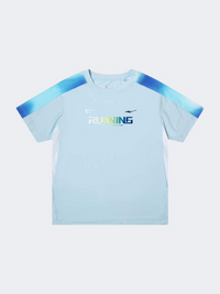 Erke Kids-Boys Running T-Shirt Light Ice Blue