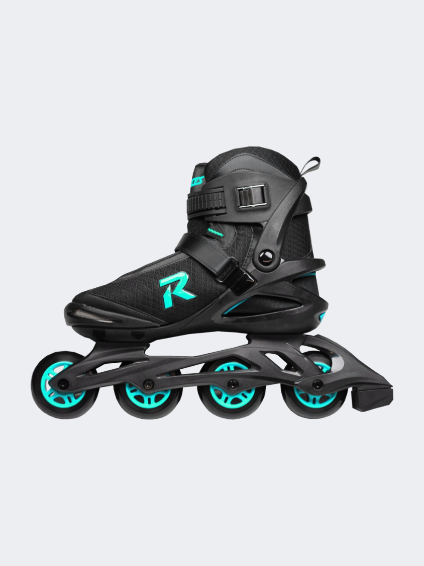 Roces Icon Women Skating Roller Skates Black/Aqua