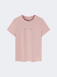 Erke Women Training T-Shirt Cream Pink