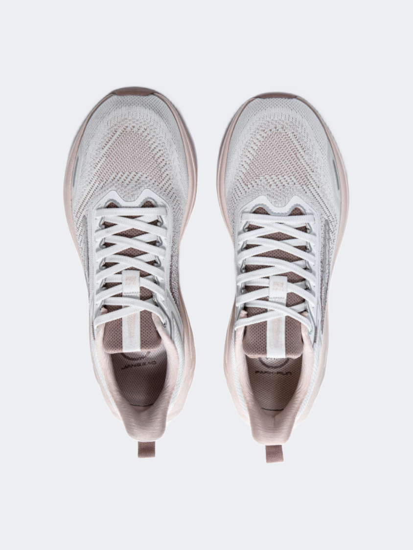 Erke Women Running Shoes Light White/Cinnamon