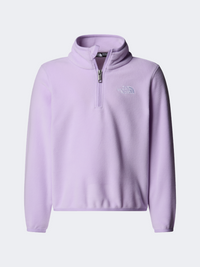 The North Face Glacier 1/4 Zip Girls Hiking Fleece Lite Lilac