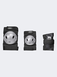 Roces Extra Three-Pack Kids Skating Protection Black/Grey