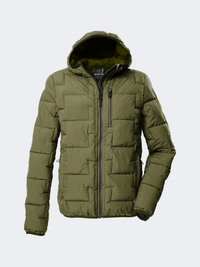 Killtec Gw 72 Quilted Men Skiing Jacket Dark Olive Green