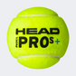 Head 3B Pro S+ 6Dz Padel Ball Yellow