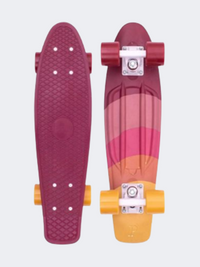 Penny Rise 22 Inch Unisex Skating Skateboard Burgundy/Yellow