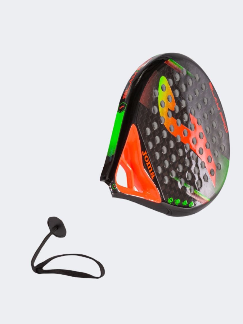 Joma Slam Pro Unisex Padel Racquet Black/Fluorescent