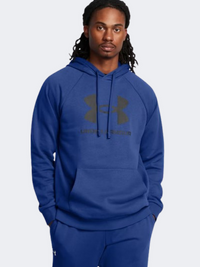 Under Armour Rival Fleece Logo Men Lifestyle Hoody Blue/Midnight Navy