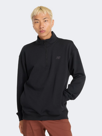 New Balance Athletics 1/2 Zip Men Lifestyle Sweatshirt Black
