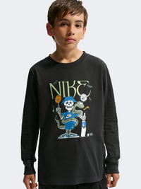 Nike Sportswear Spooky Boys Lifestyle Long Sleeve Black