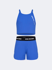 Oil And Gaz Comfortable Kids-Girls Lifestyle Set Royal Blue