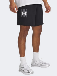 Under Armour Rival Terry Logo 8 Inch Men Lifestyle Short Black/Castlerock
