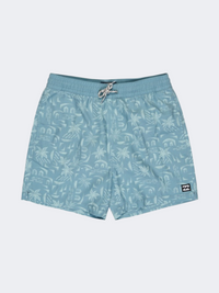 Billabong Vacay Layback 14 Inch Boys Swim Short Washed Blue