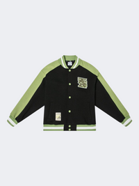 Erke Full Zip Kids-Boys Basketball Jacket Black/Green
