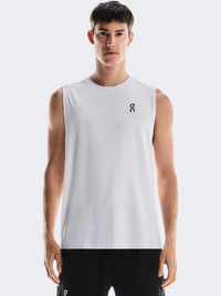 On Court Men Tennis Tank All White