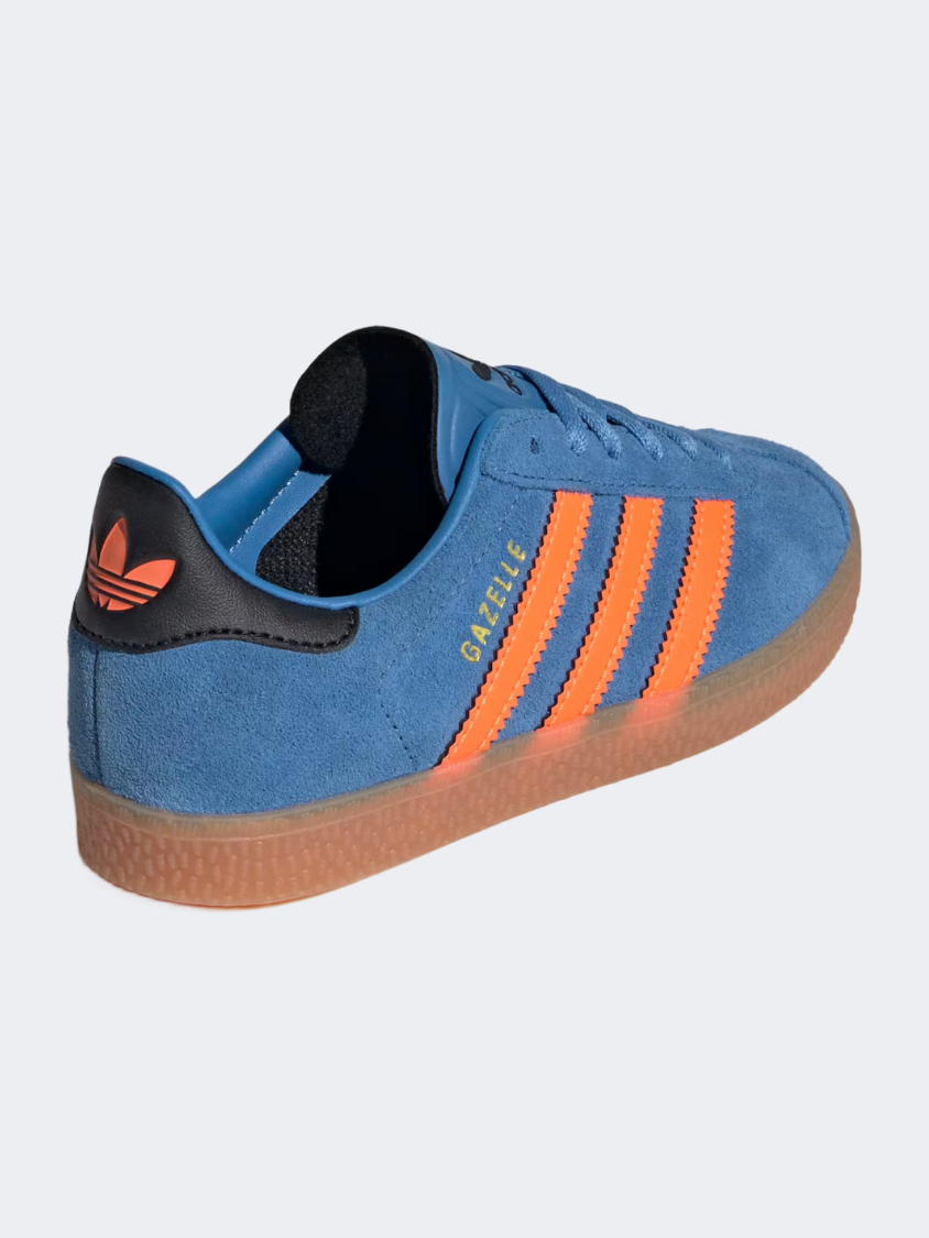 Adidas Gazelle Ps-Boys Originals Shoes Blue/Orange/Black