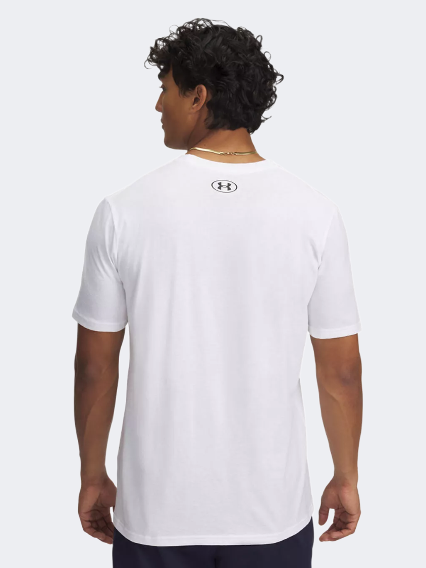 Under Armour Stacked Logo Men Lifestyle T-Shirt White/Black