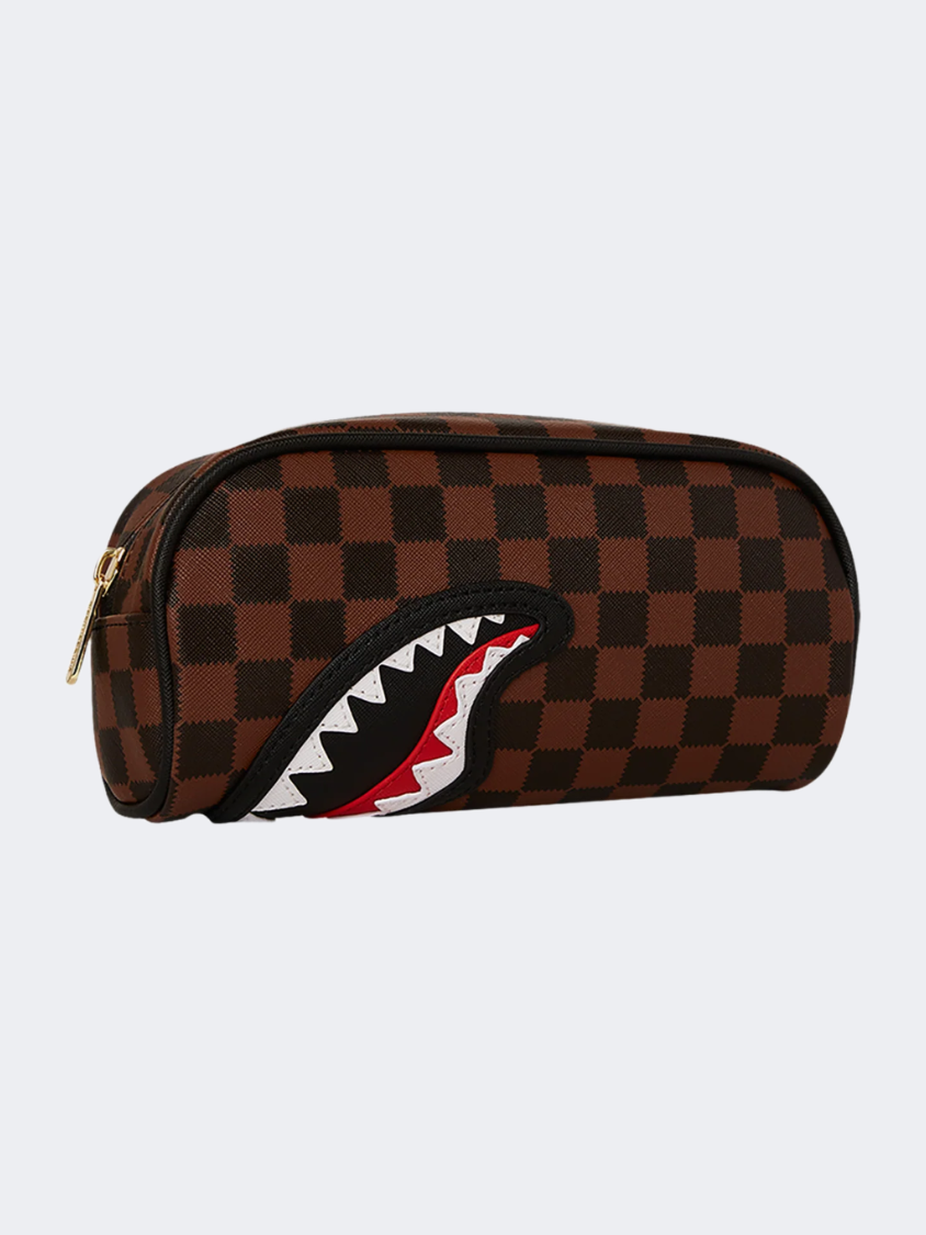 Spray Ground Awtooth Sharks In Paris Unisex Lifestyle Case Brown