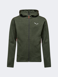 Salewa Puez Rocca Hooded Men Hiking Jacket Dark Olive