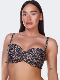 Blu4U Toffee Leo Women Swim Bra Black