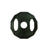 Fitness Factory Rubber Coated Op Plates 5Kg Weight Black