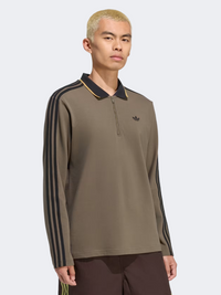 Adidas 3 Stripes Men Originals Polo Long Sleeve Branch