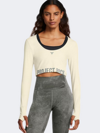 Under Armour Project Rock Workout Women Training Long Sleeve Silt/Clay Green