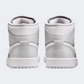 Nike Air Jordan 1 Mid Women Lifestyle Shoes Photon Dust/Grey