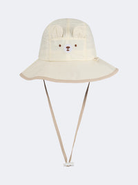 Oil And Gaz Stylish Kids Beach Bucket Hat Light Beige