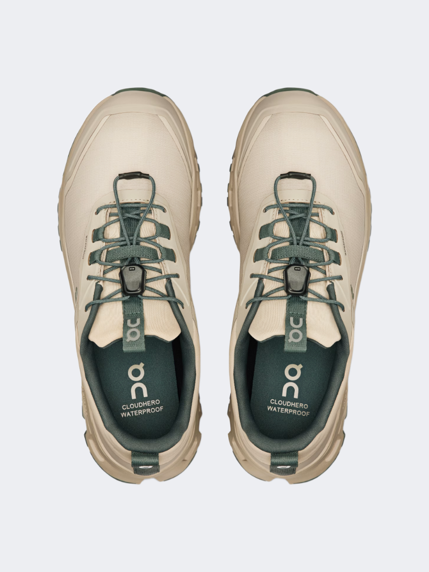 On Cloudhero Waterproof 1 Gs-Boys Trail Shoes Truffle/Olive