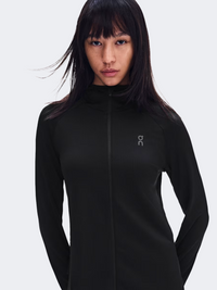 On Climate Zip Women Running Hoody Black