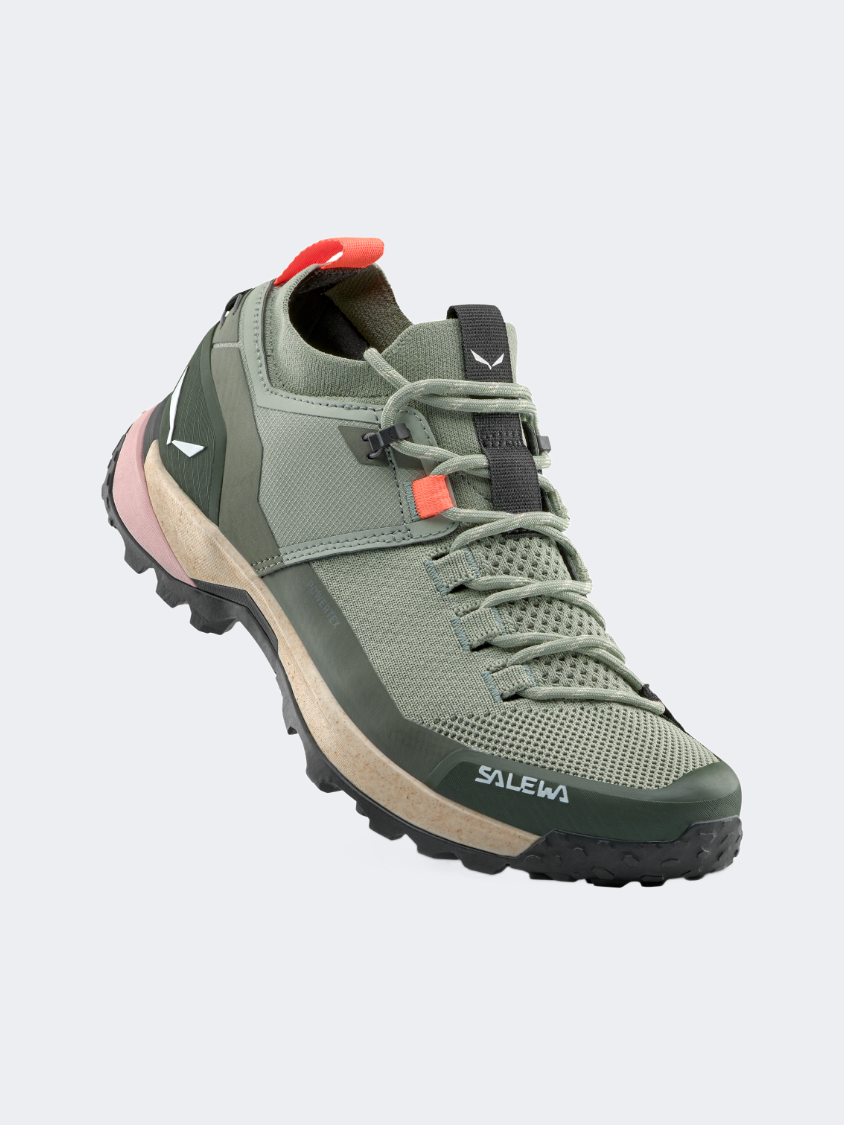 Salewa Puez 2 Knit Powertex Women Hiking Shoes Shadow/Dark Olive