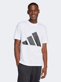 Adidas Essentials Big Logo Men Sportswear T-Shirt White/Black