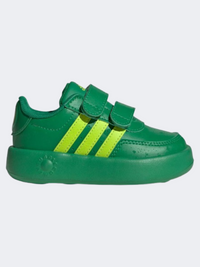 Adidas Breaknet Monsters Infant Boys Sportswear Shoes Green/Solar/Black