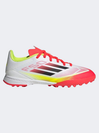 Adidas F50 League Tf Kids Football Shoes White/Black/Yellow