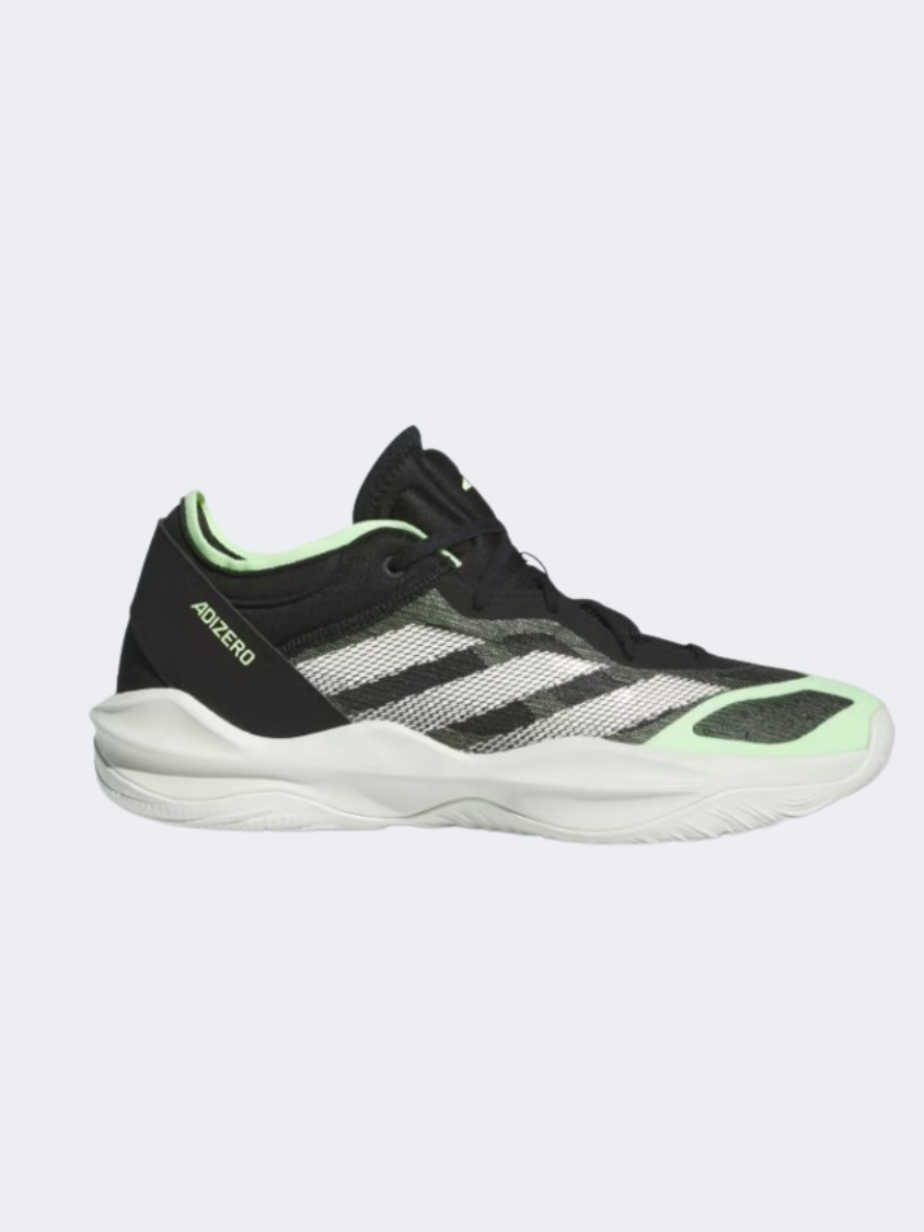 Adidas Adizero Select 2 Men Basketball Shoes Black/White/Green