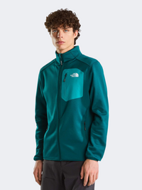 The North Face Crest Full Zip Men Hiking Fleece Pacific Teal/Black