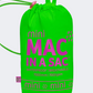Mac In A Sac Origin Kids Performance Jacket Neon Green/Pink